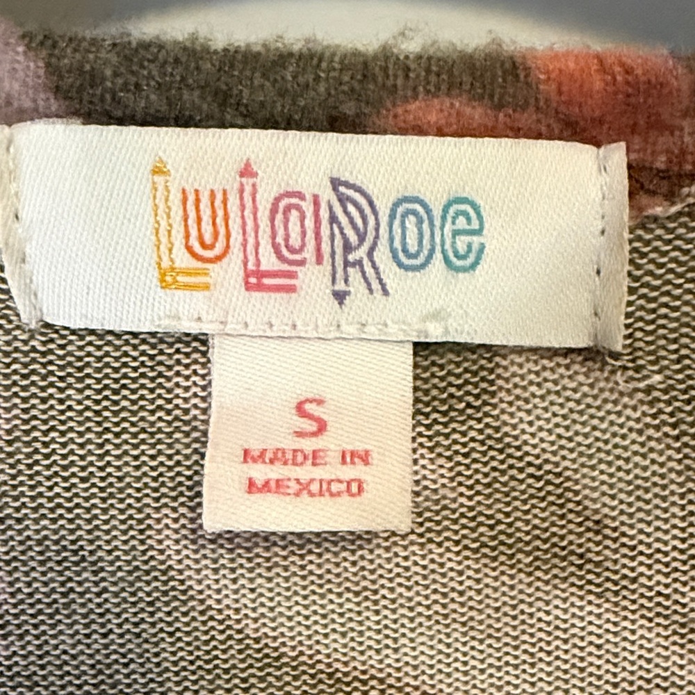 LuLaRoe Floral “Sarah” Duster Super Soft Knit Cardigan - Picture 6 of 7